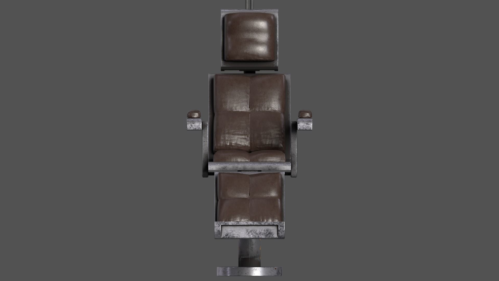 Sci-Fi Cyberpunk VR Chair Low-poly 3D model_5