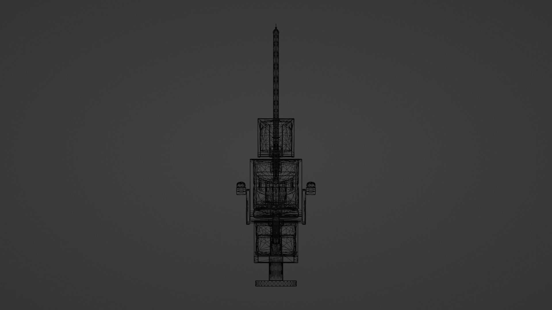 Sci-Fi Cyberpunk VR Chair Low-poly 3D model_8