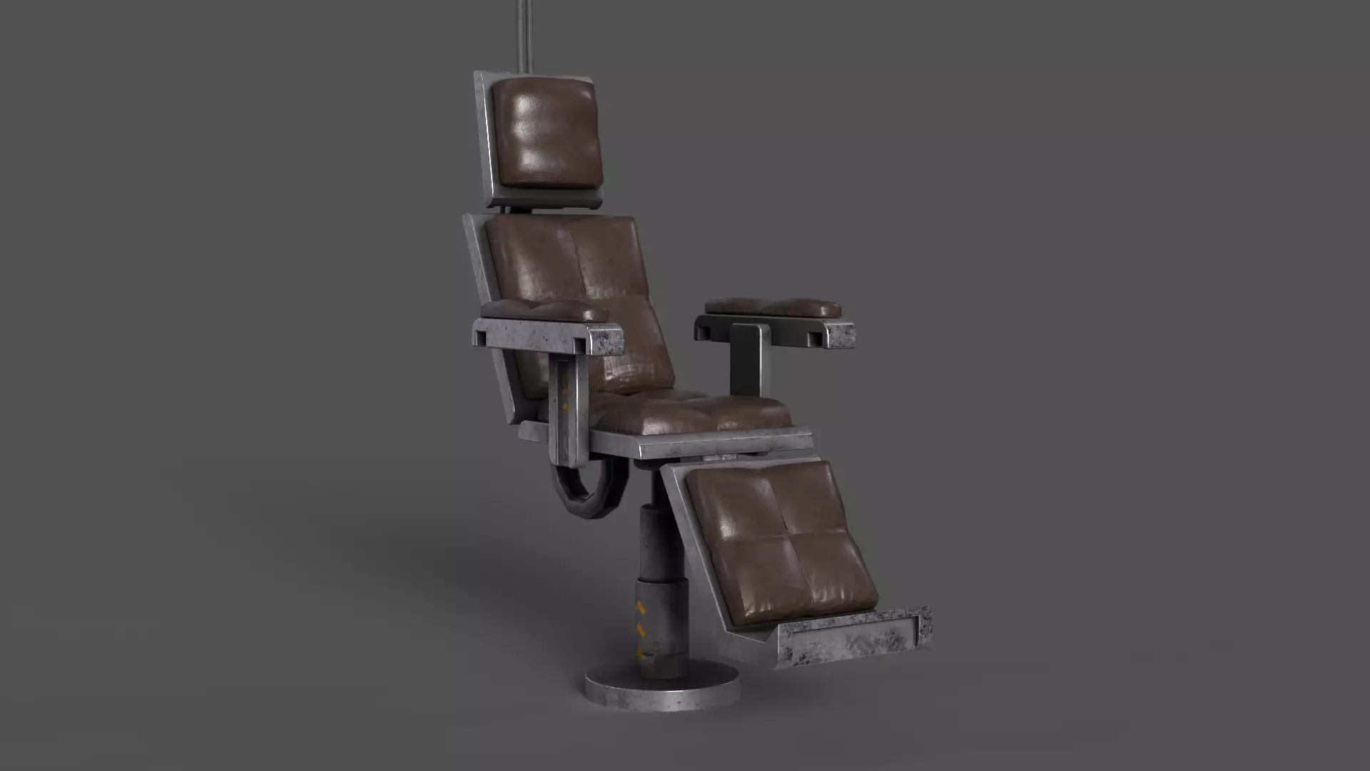Sci-Fi Cyberpunk VR Chair Low-poly 3D model_0