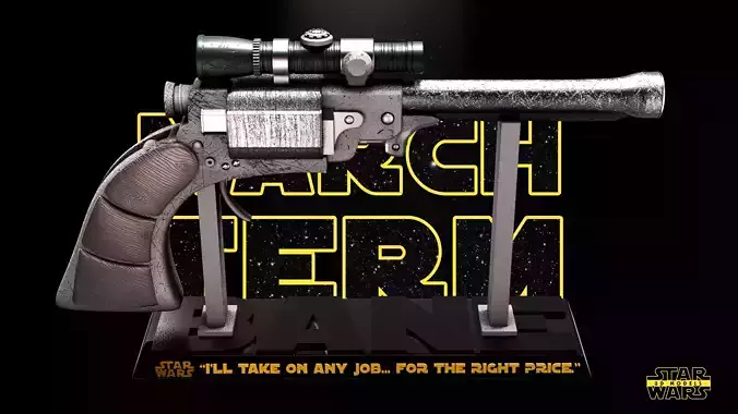 Cad Bane Blasters LL-30 1 and 2 - Tested and Ready for printing 