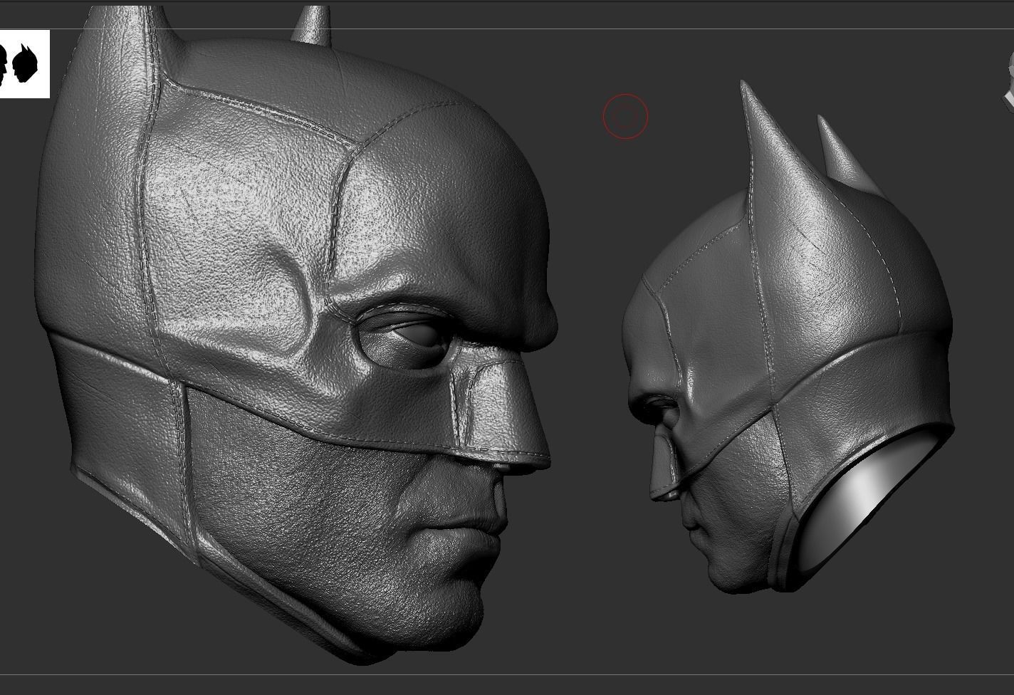 Robert Pattinson - Batman Head-Mask on 3D print model_6