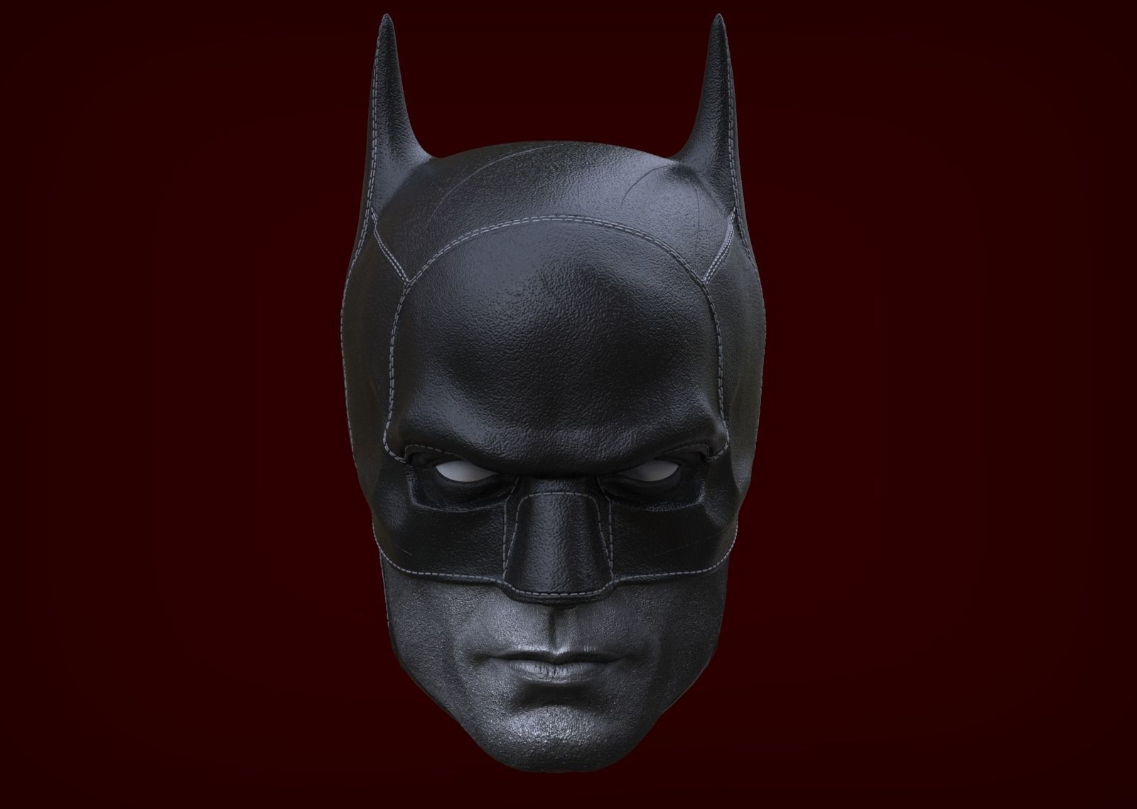 Robert Pattinson - Batman Head-Mask on 3D print model_3