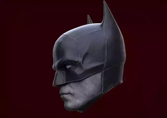 Robert Pattinson - Batman Head-Mask on 3D print model