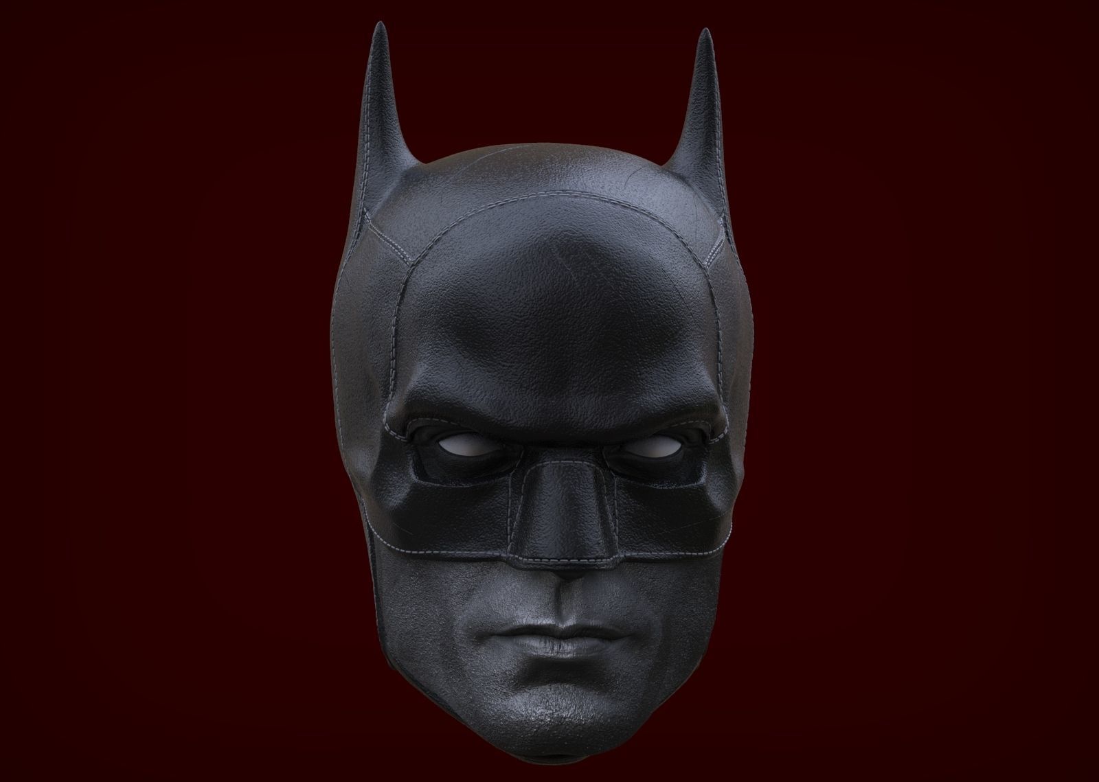 Robert Pattinson - Batman Head-Mask on 3D print model_1