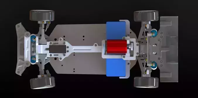 HSP 94123 RWD drift conversion kit 3D print model 4