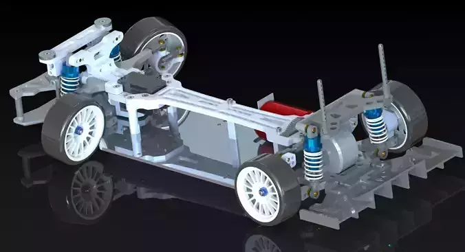 HSP 94123 RWD drift conversion kit 3D print model 5