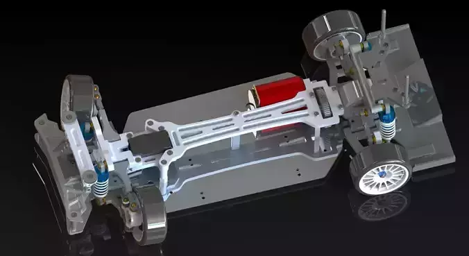 HSP 94123 RWD drift conversion kit 3D print model 6