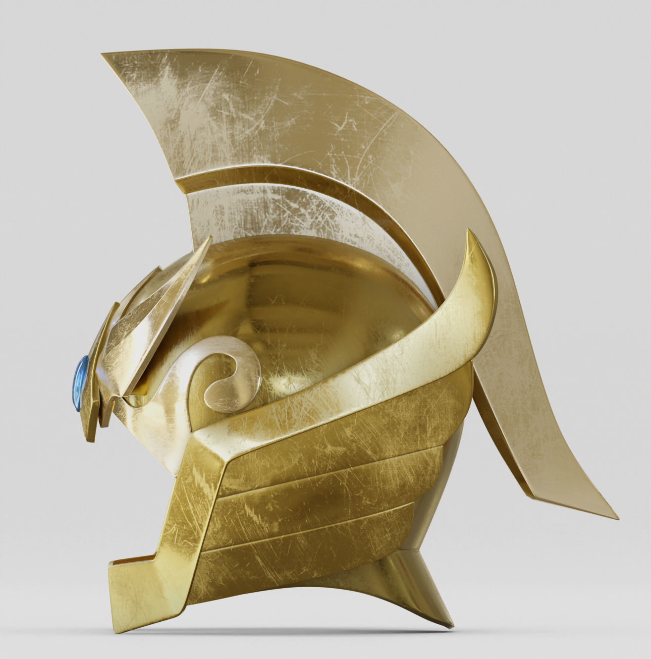 Casco de Aries 3D print model_3