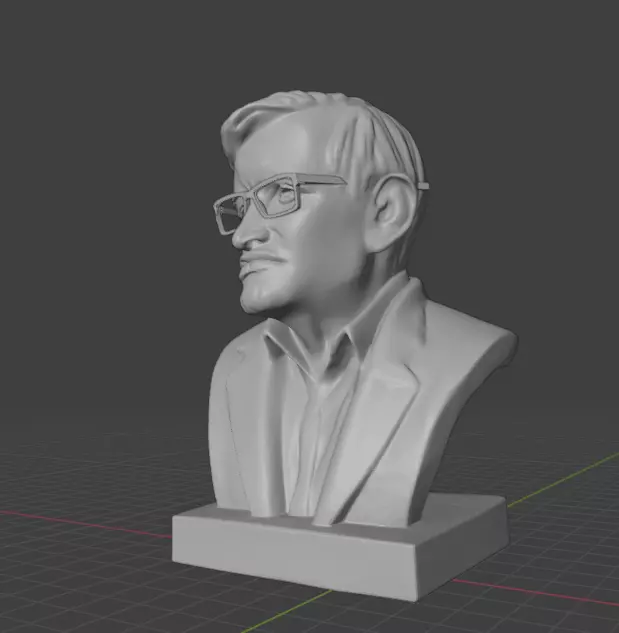 Stephen Hawking 3D print model_3