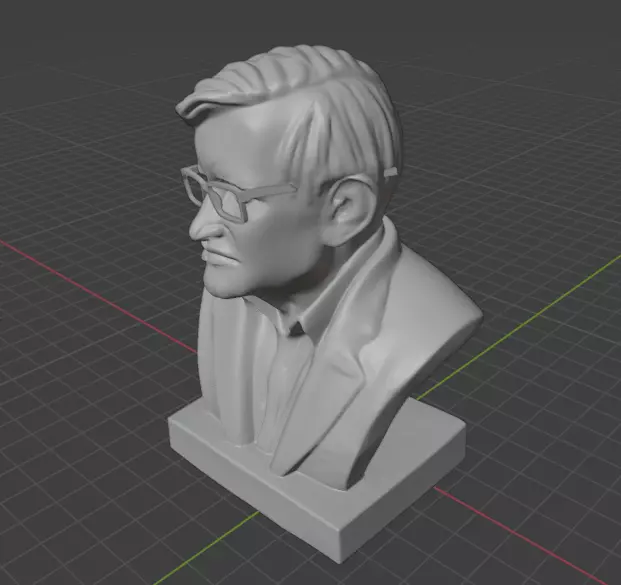 Stephen Hawking 3D print model_2