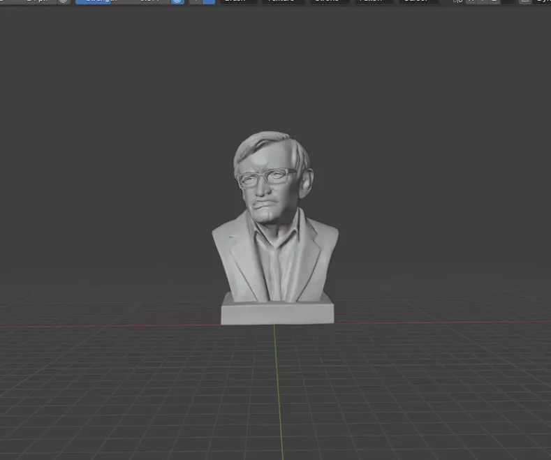 Stephen Hawking 3D print model_0