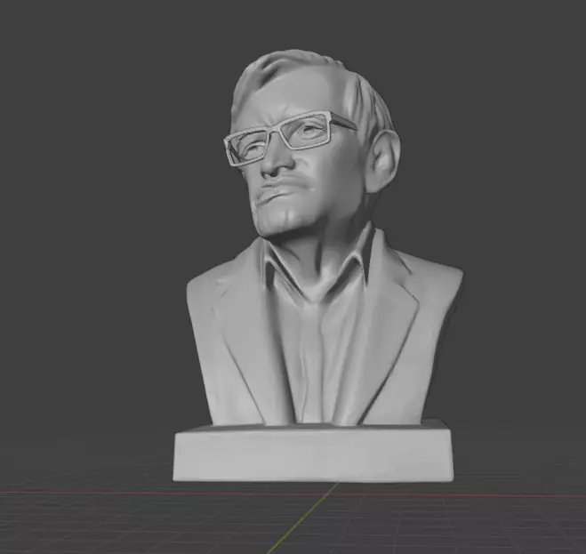 Stephen Hawking 3D print model_4