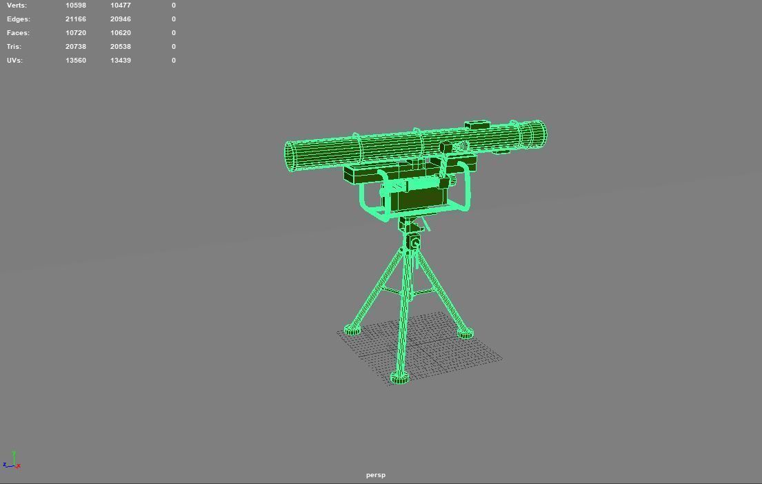 CORSAR light portable missile system 3D model_5