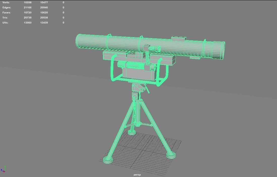 CORSAR light portable missile system 3D model_7