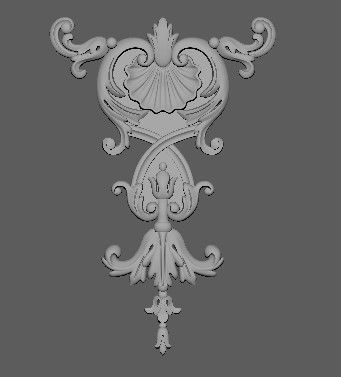 dekor ornate corbel 3D model_4