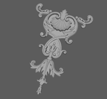 dekor ornate corbel 3D model_3