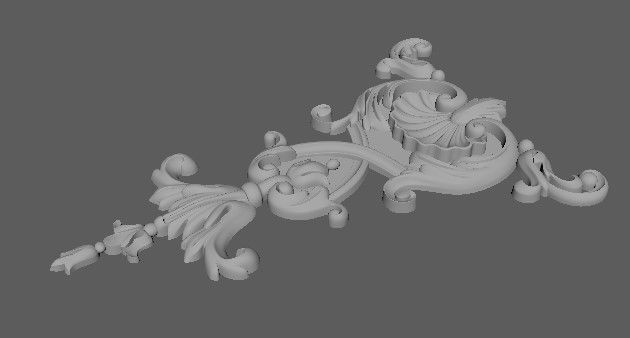 dekor ornate corbel 3D model_2