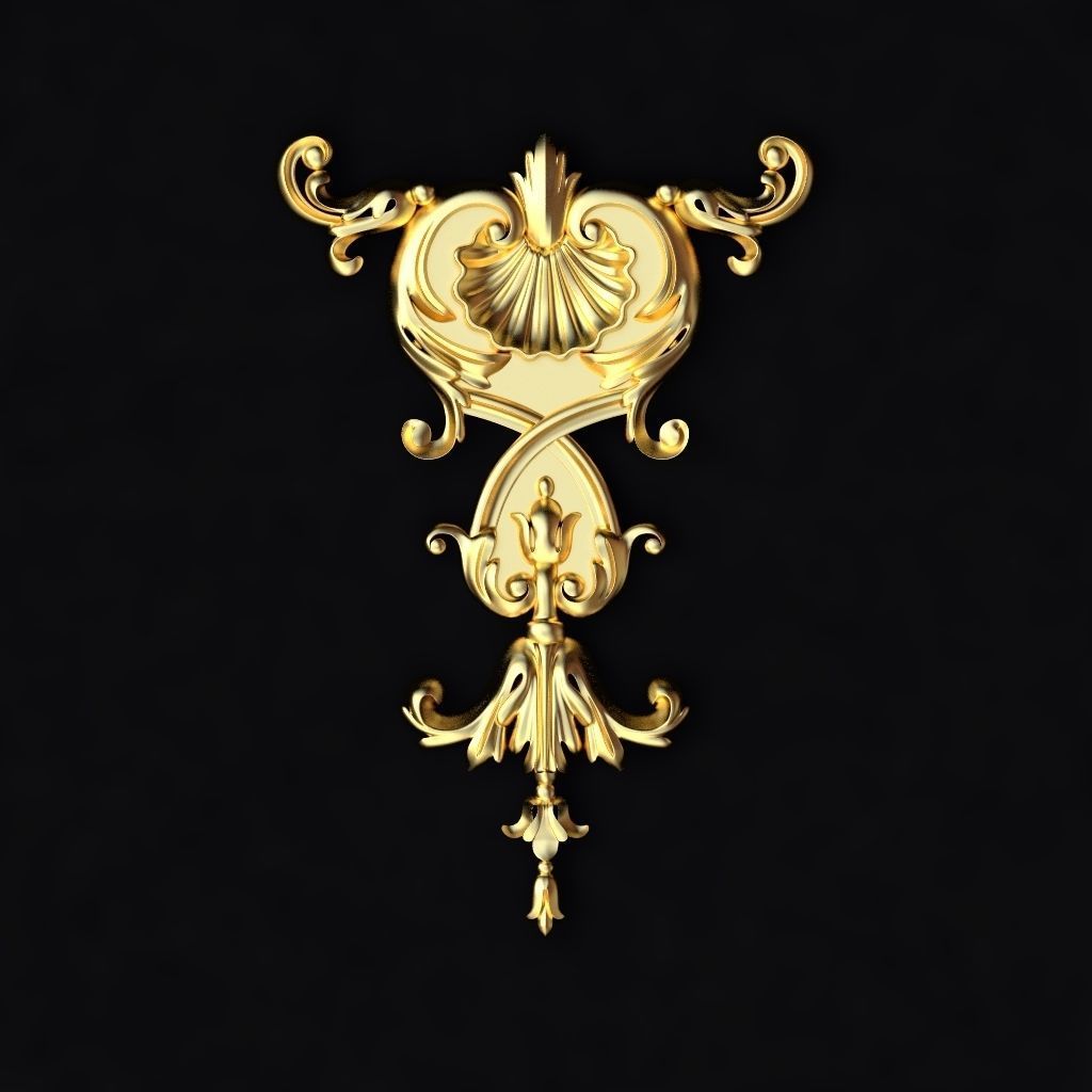 dekor ornate corbel 3D model_1