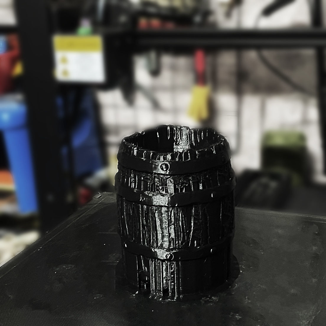 Barrel Vintage Stylized - Stand Base Miniature Figure -Mug -Vase 3D print model_18