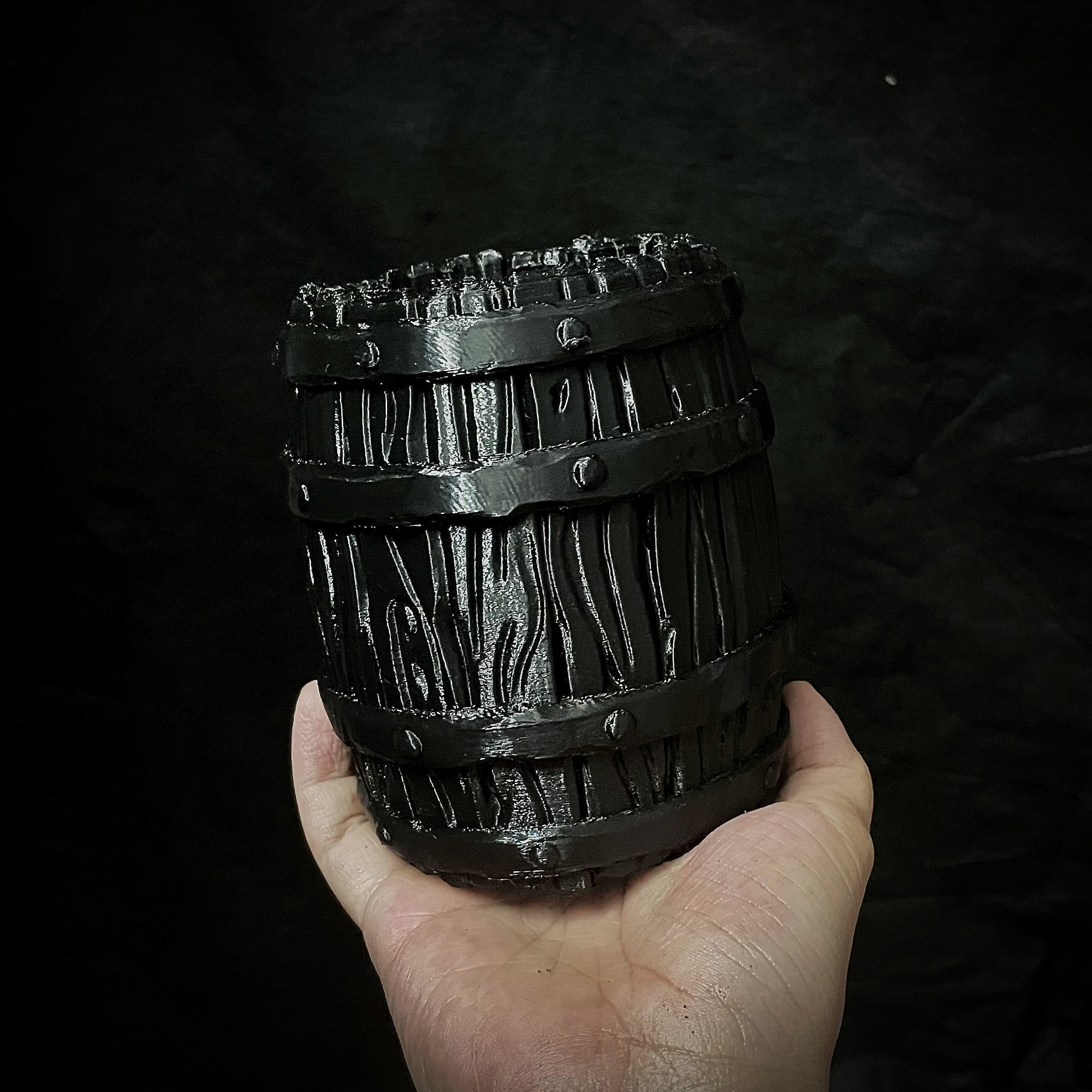 Barrel Vintage Stylized - Stand Base Miniature Figure -Mug -Vase 3D print model_23