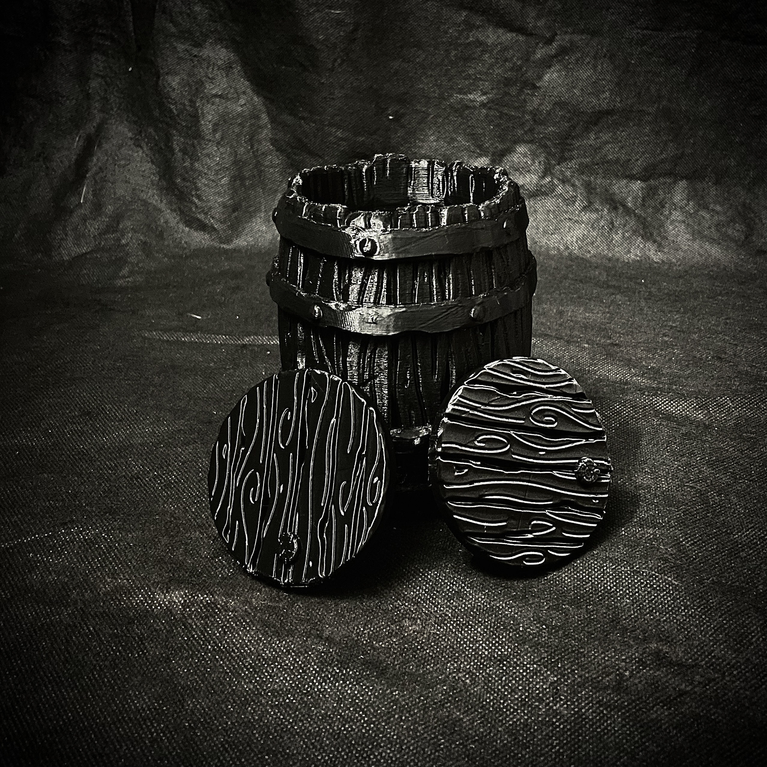 Barrel Vintage Stylized - Stand Base Miniature Figure -Mug -Vase 3D print model_15