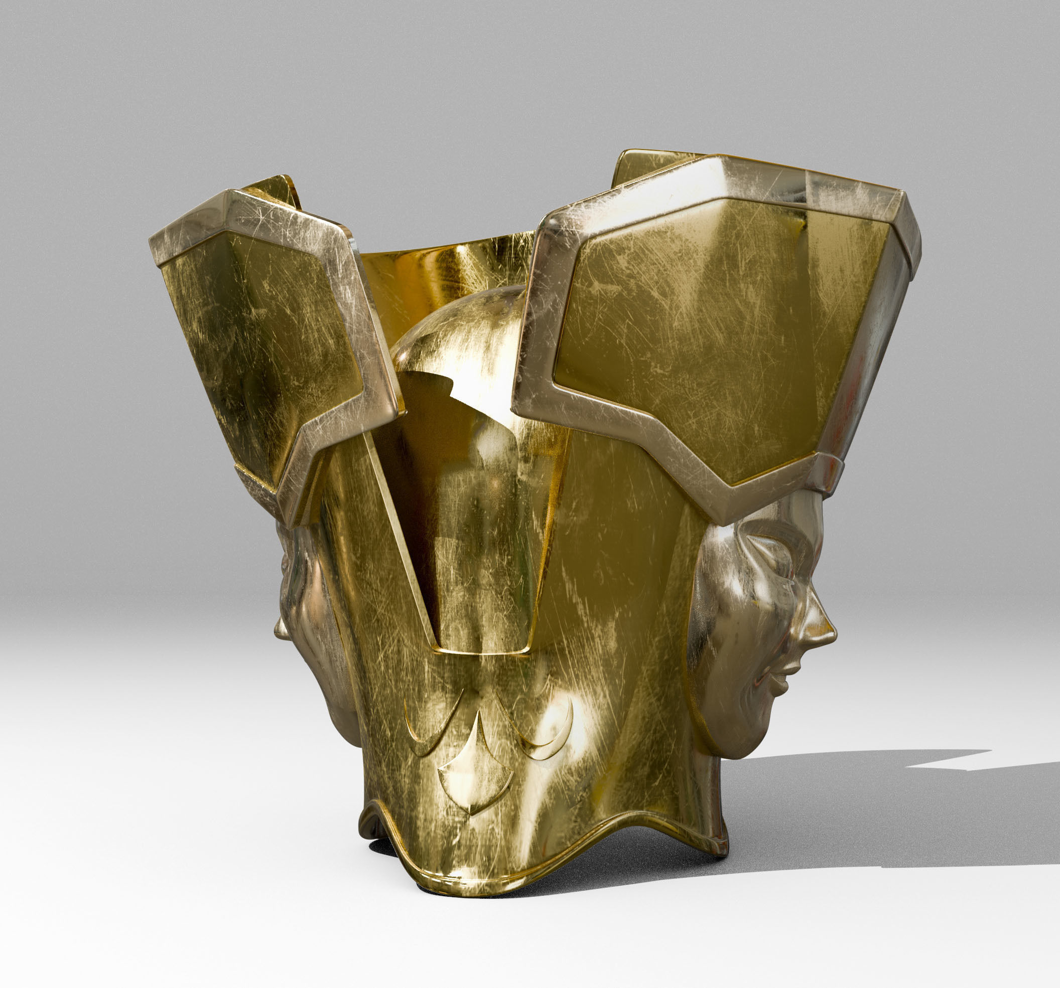 casco de Geminis  3D print model_1