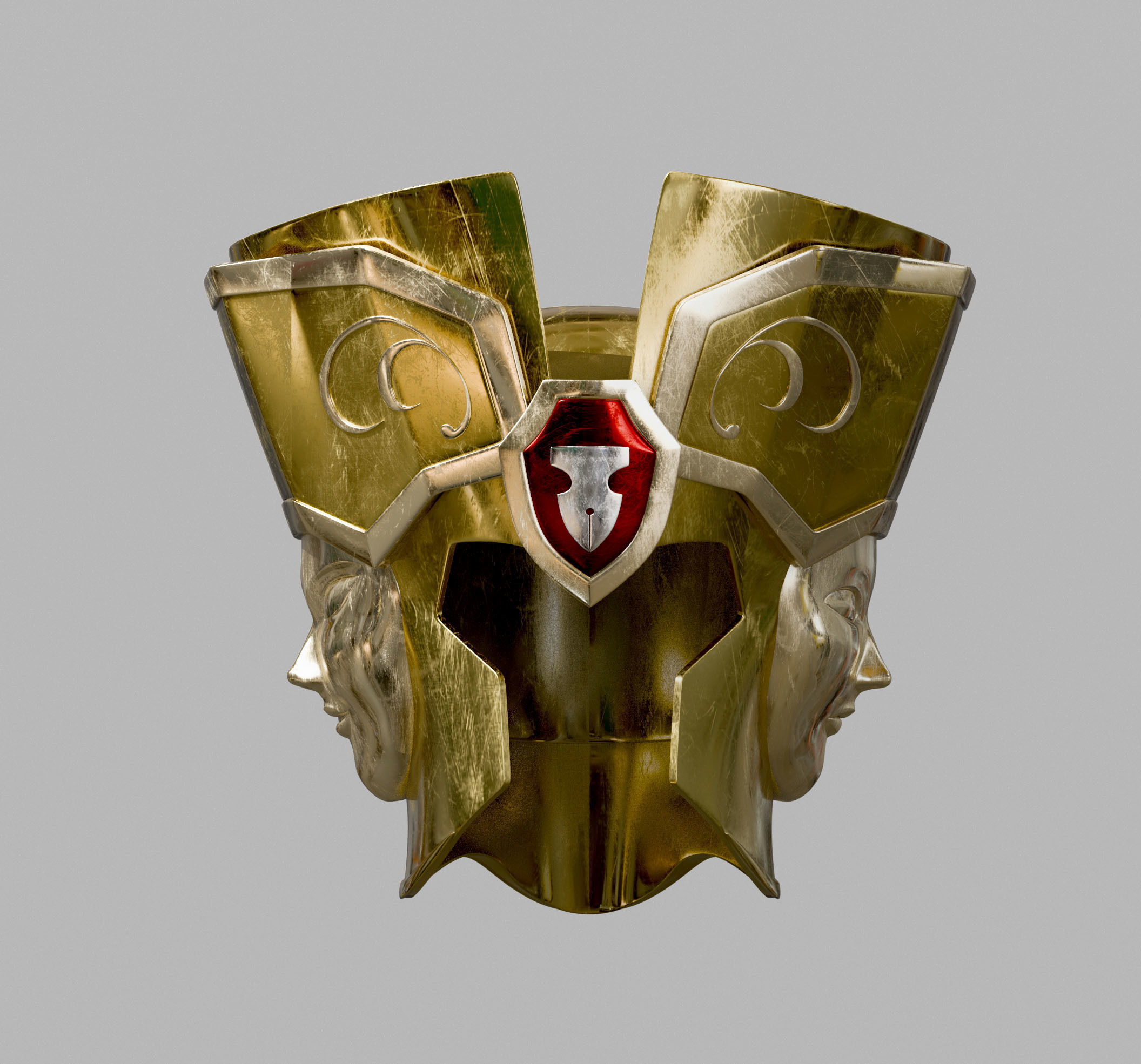 casco de Geminis  3D print model_4