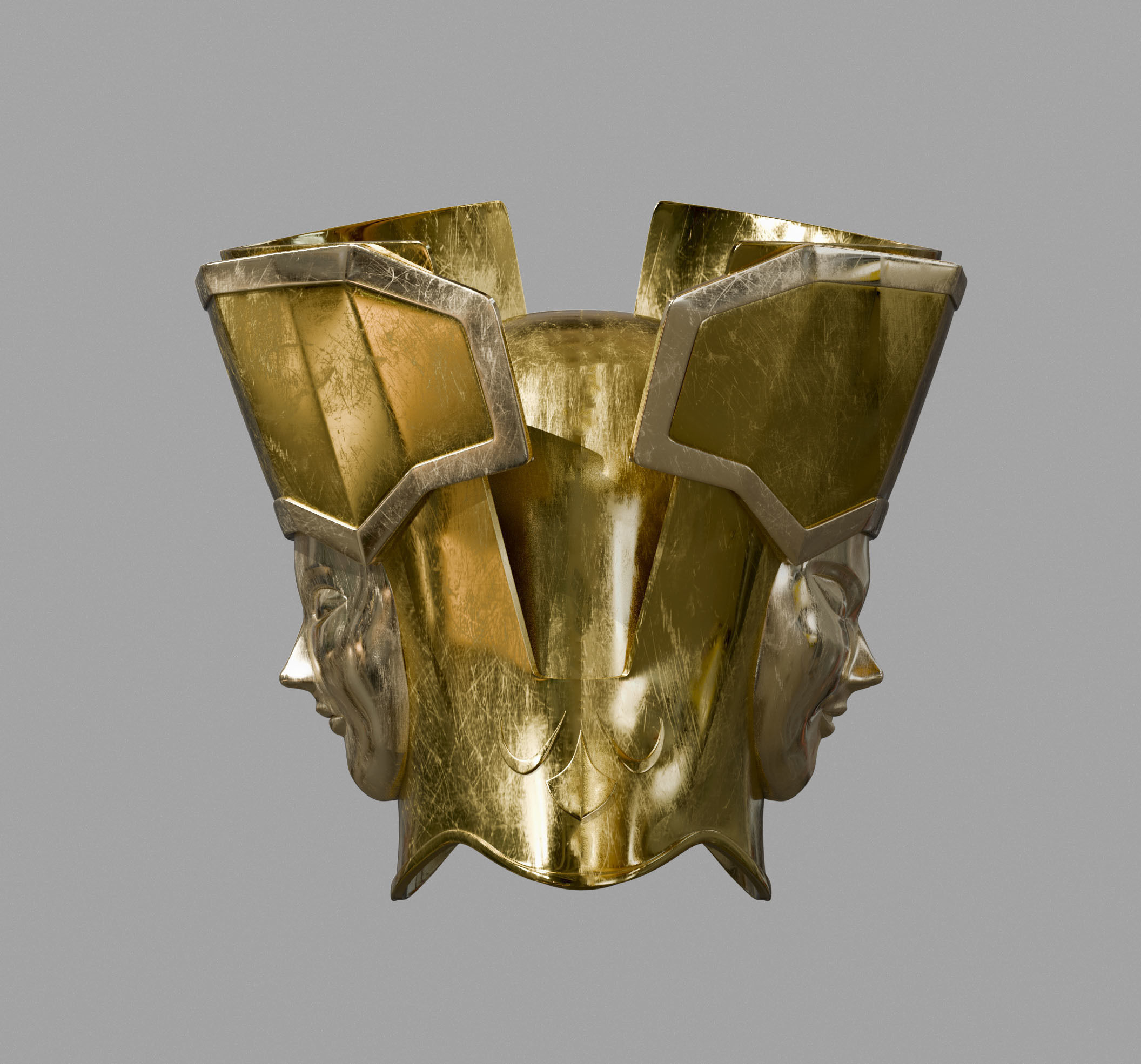 casco de Geminis  3D print model_5