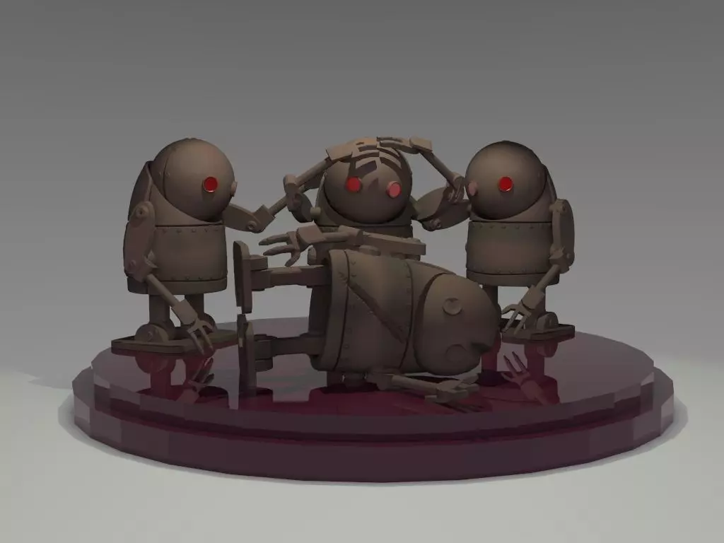 Nier Robots 3D print model_0