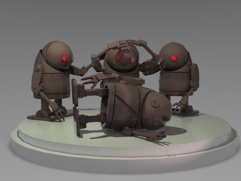 Nier Robots 3D print model_1