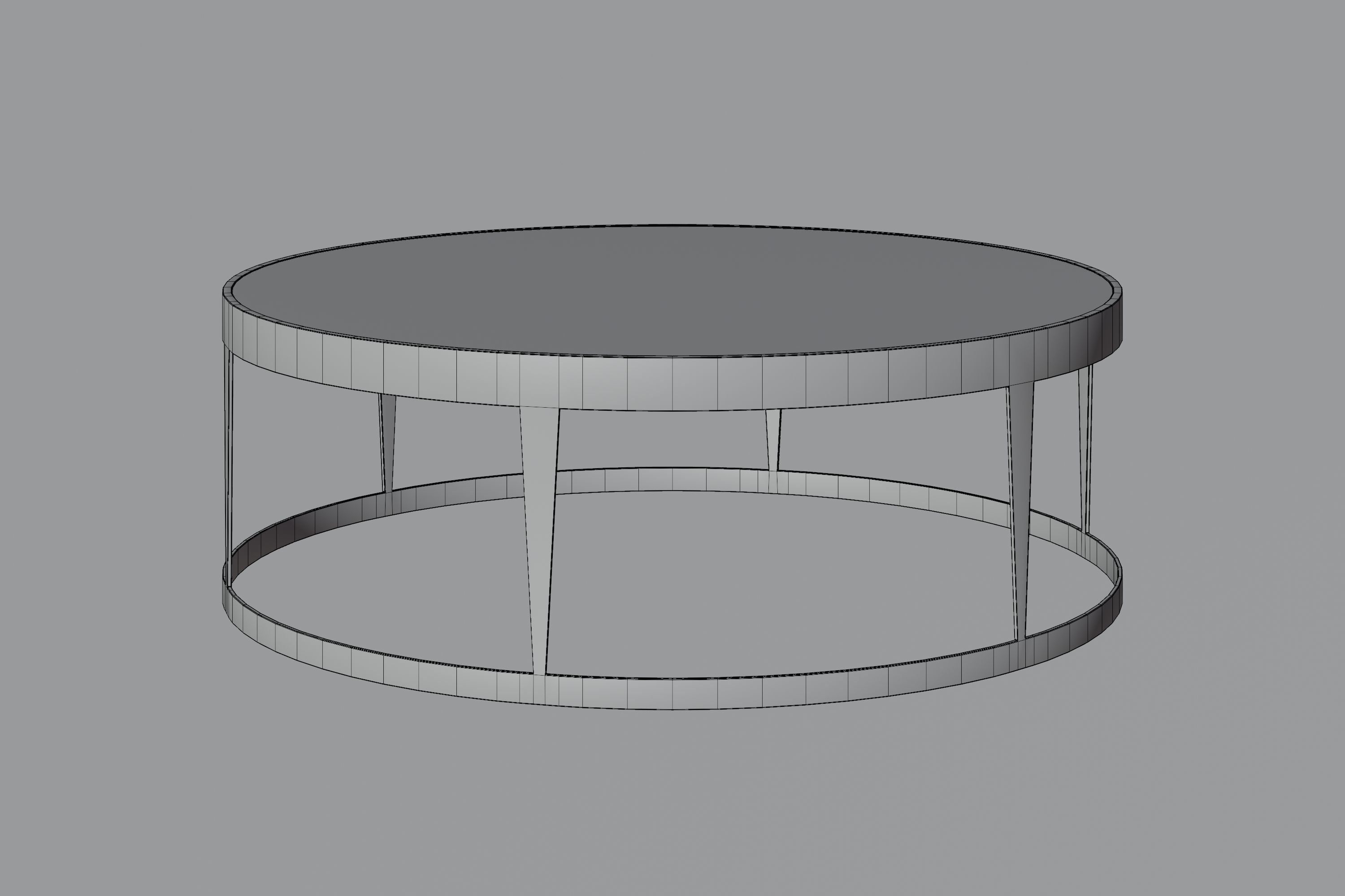 Free Modern Coffee table Free low-poly 3D model_6
