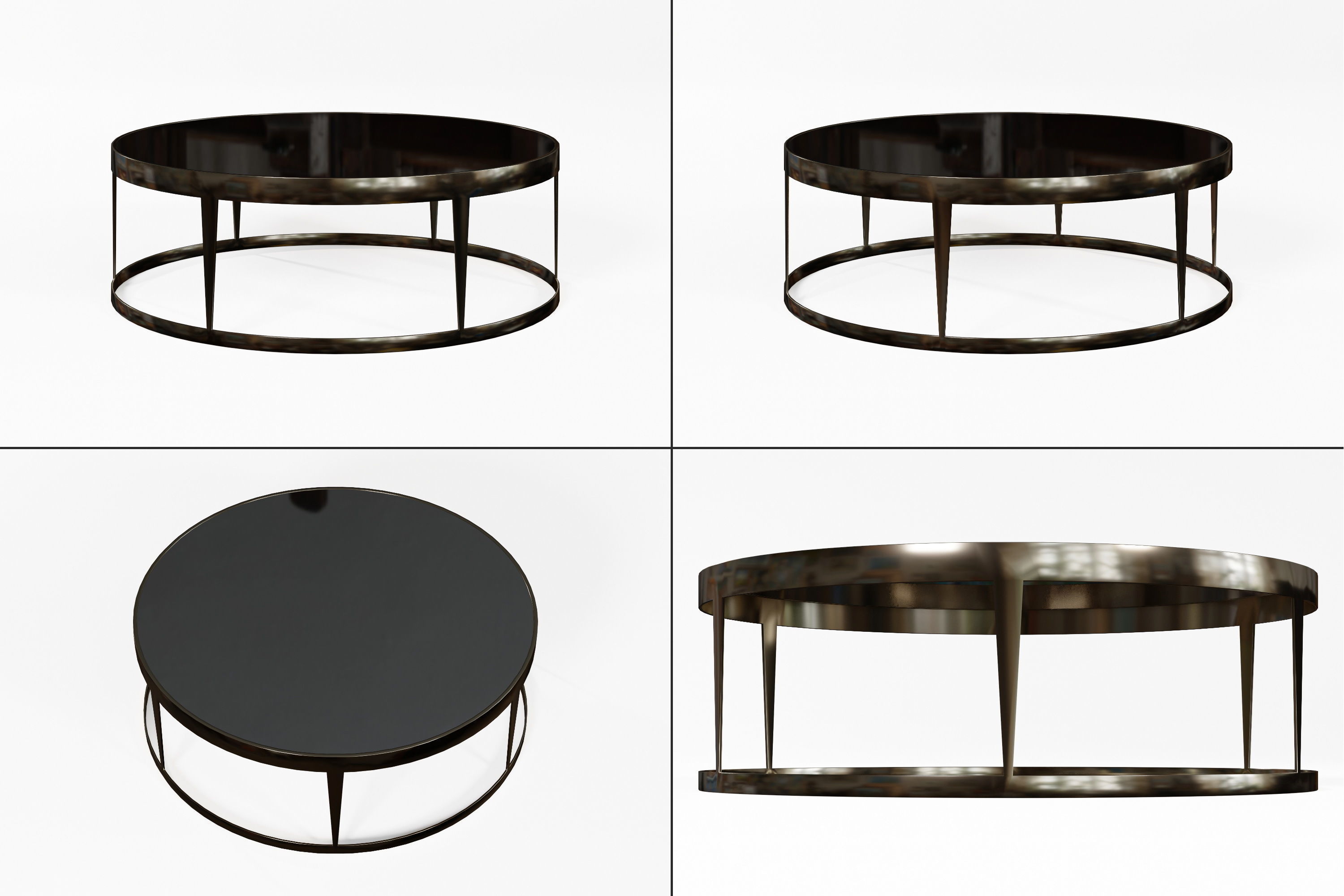 Free Modern Coffee table Free low-poly 3D model_1