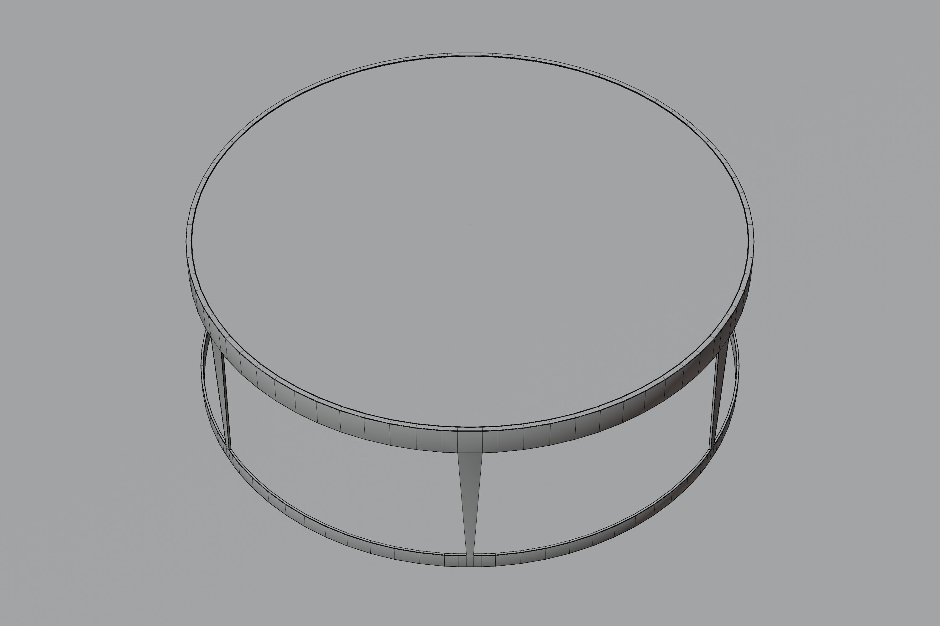 Free Modern Coffee table Free low-poly 3D model_8