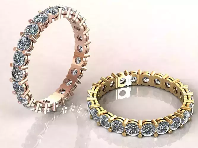 Eternity Band Diamond Ring 7pt