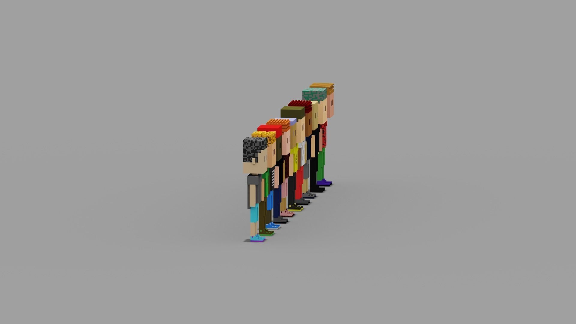 NFT Voxel Characters Low-poly 3D model_22