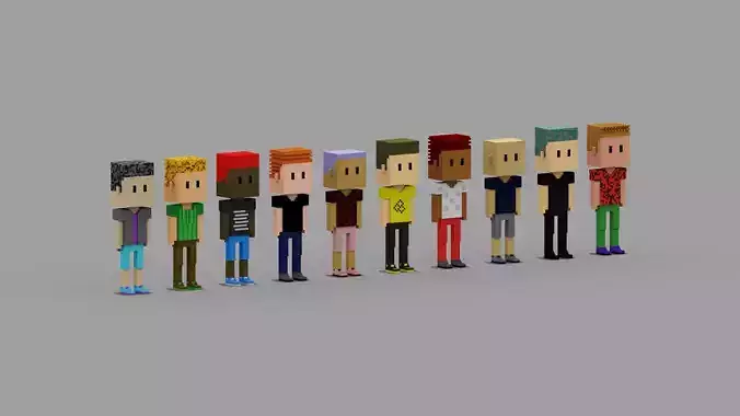  NFT Voxel Characters 