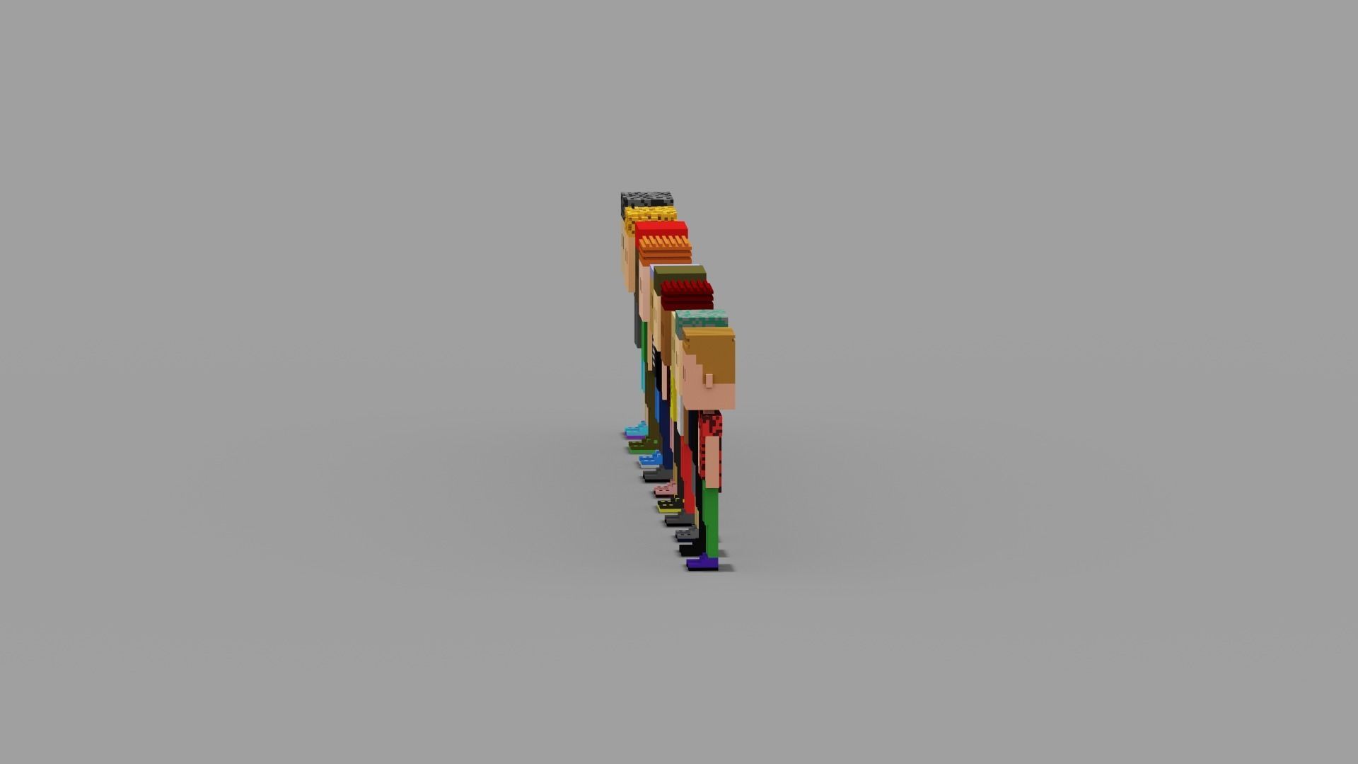 NFT Voxel Characters Low-poly 3D model_14