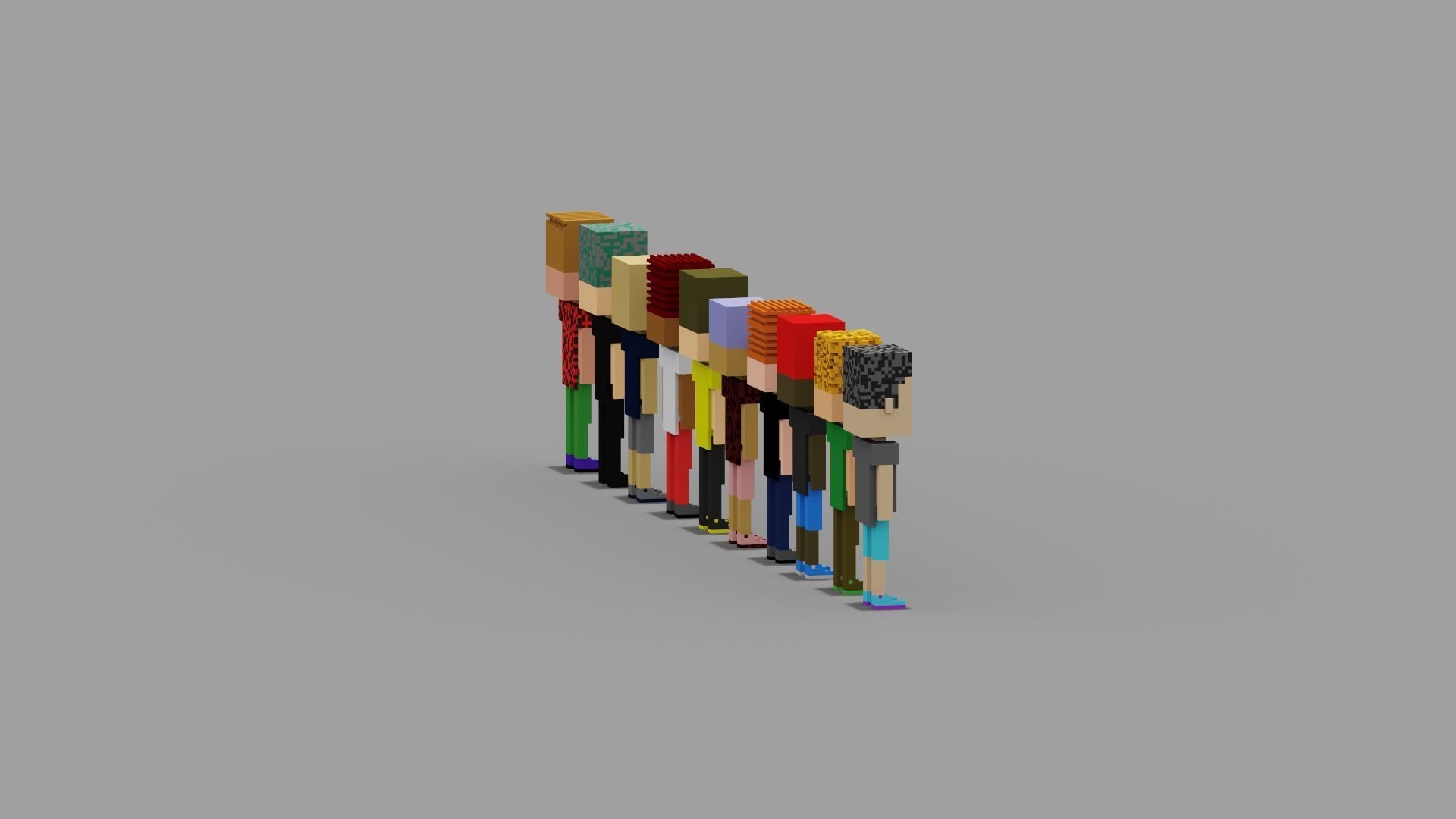 NFT Voxel Characters Low-poly 3D model_20
