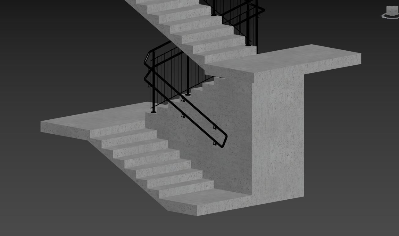 Stairs set of 3D model_21
