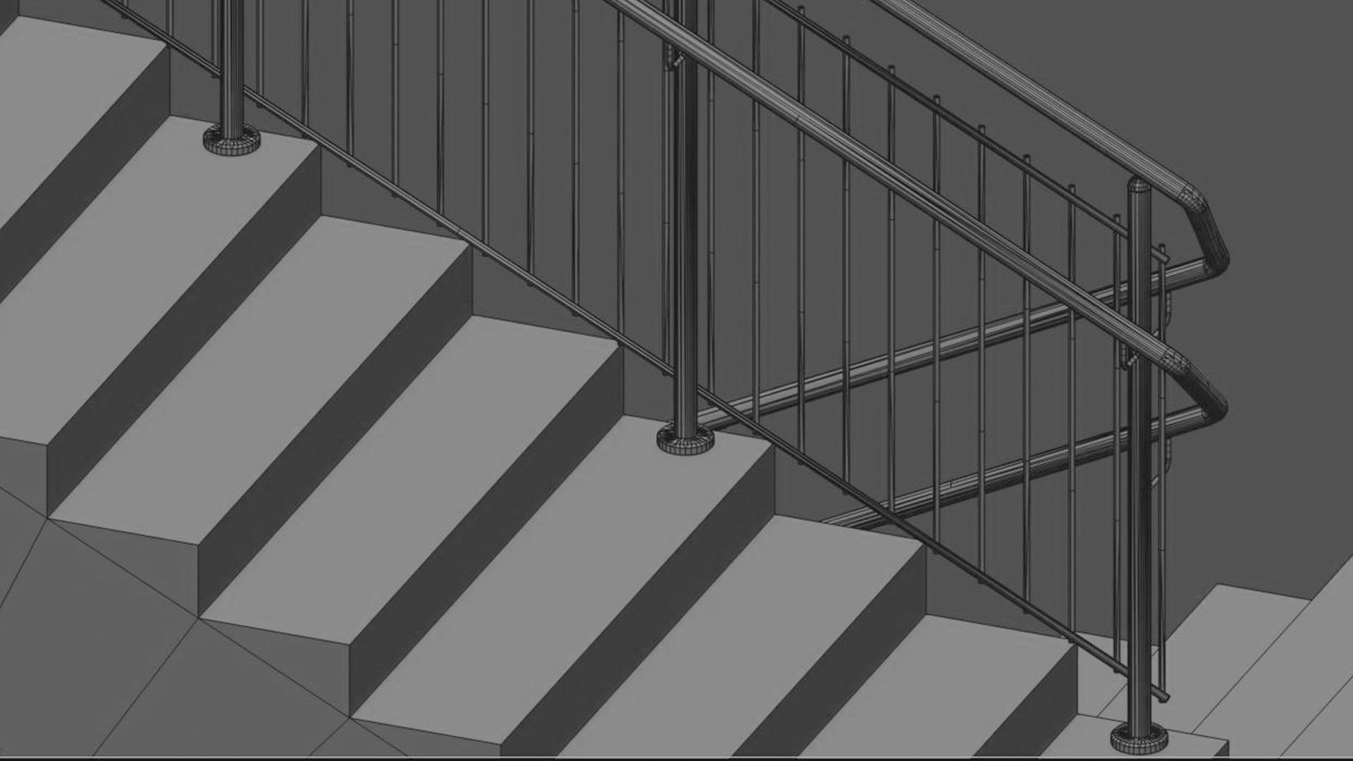 Stairs set of 3D model_29