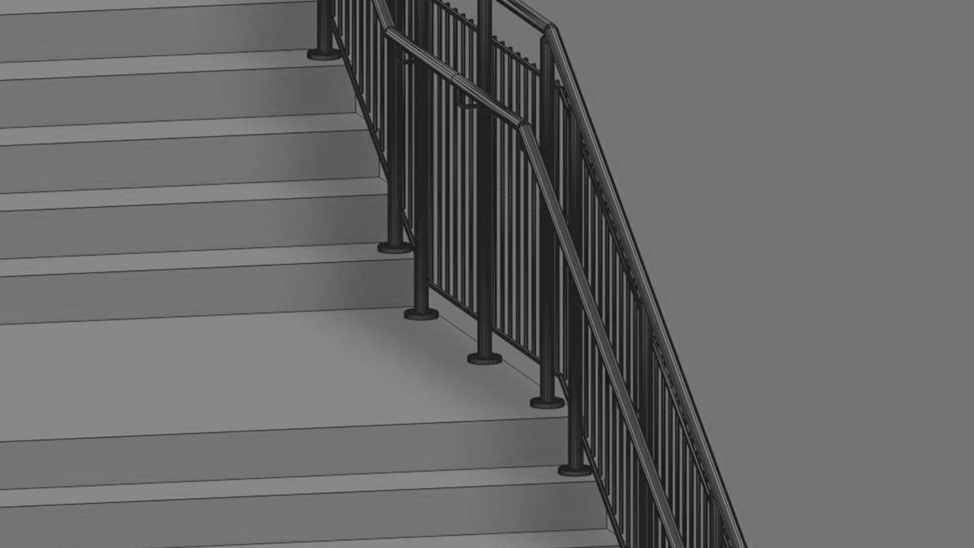 Stairs set of 3D model_12