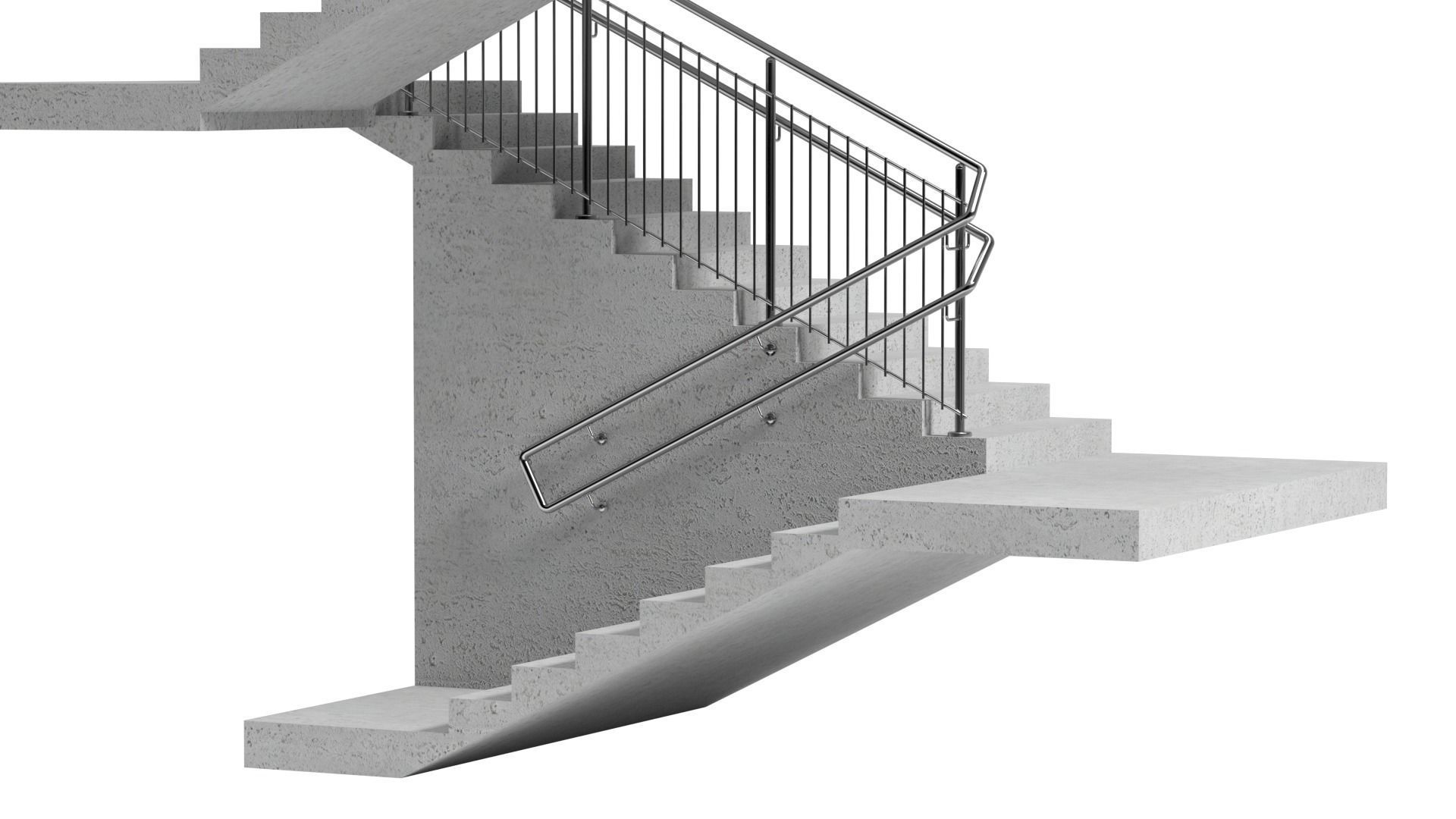Stairs set of 3D model_7