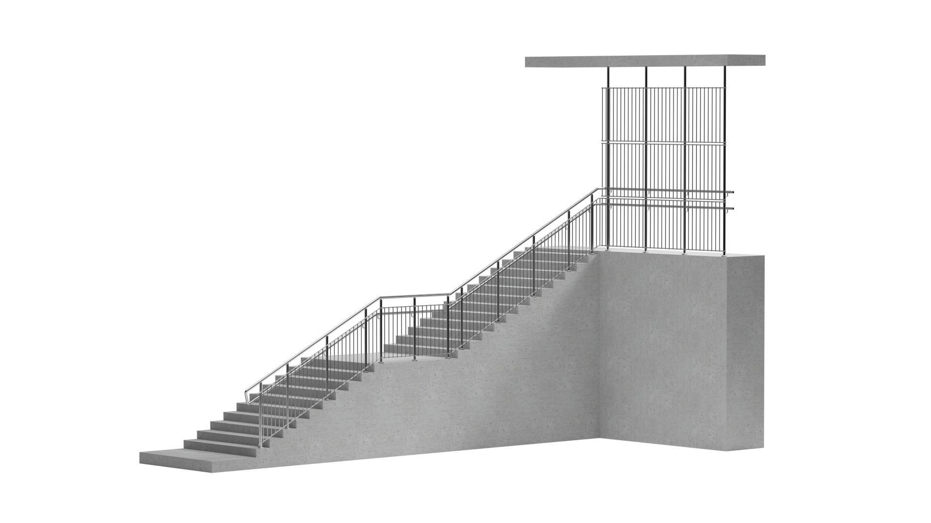 Stairs set of 3D model_9