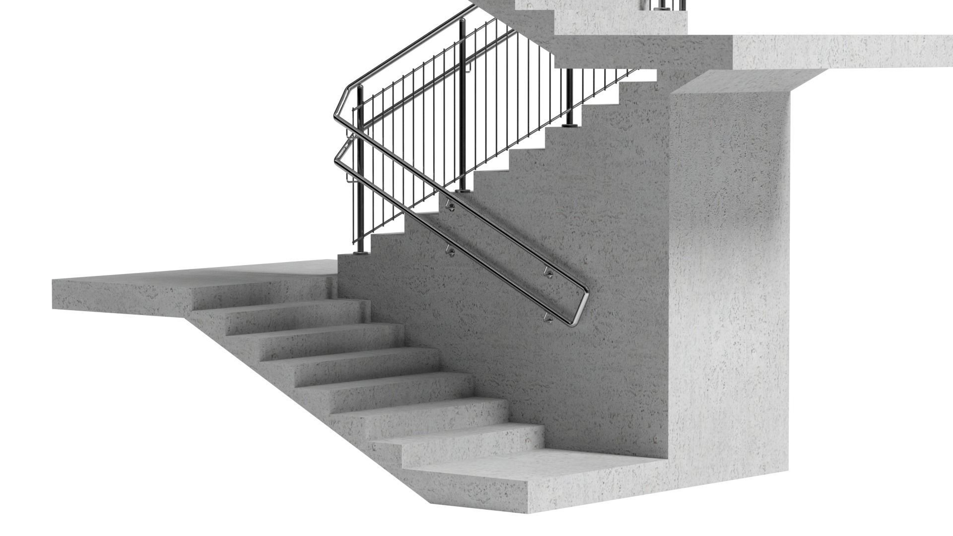 Stairs set of 3D model_6
