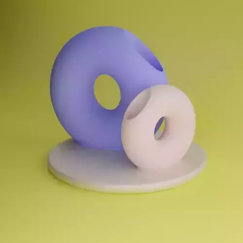 MINIMALISTIC DONUT VASE 3D print model