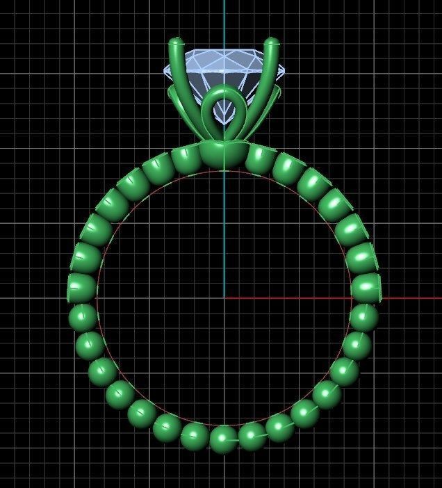 Ring iz67 3D print model_7