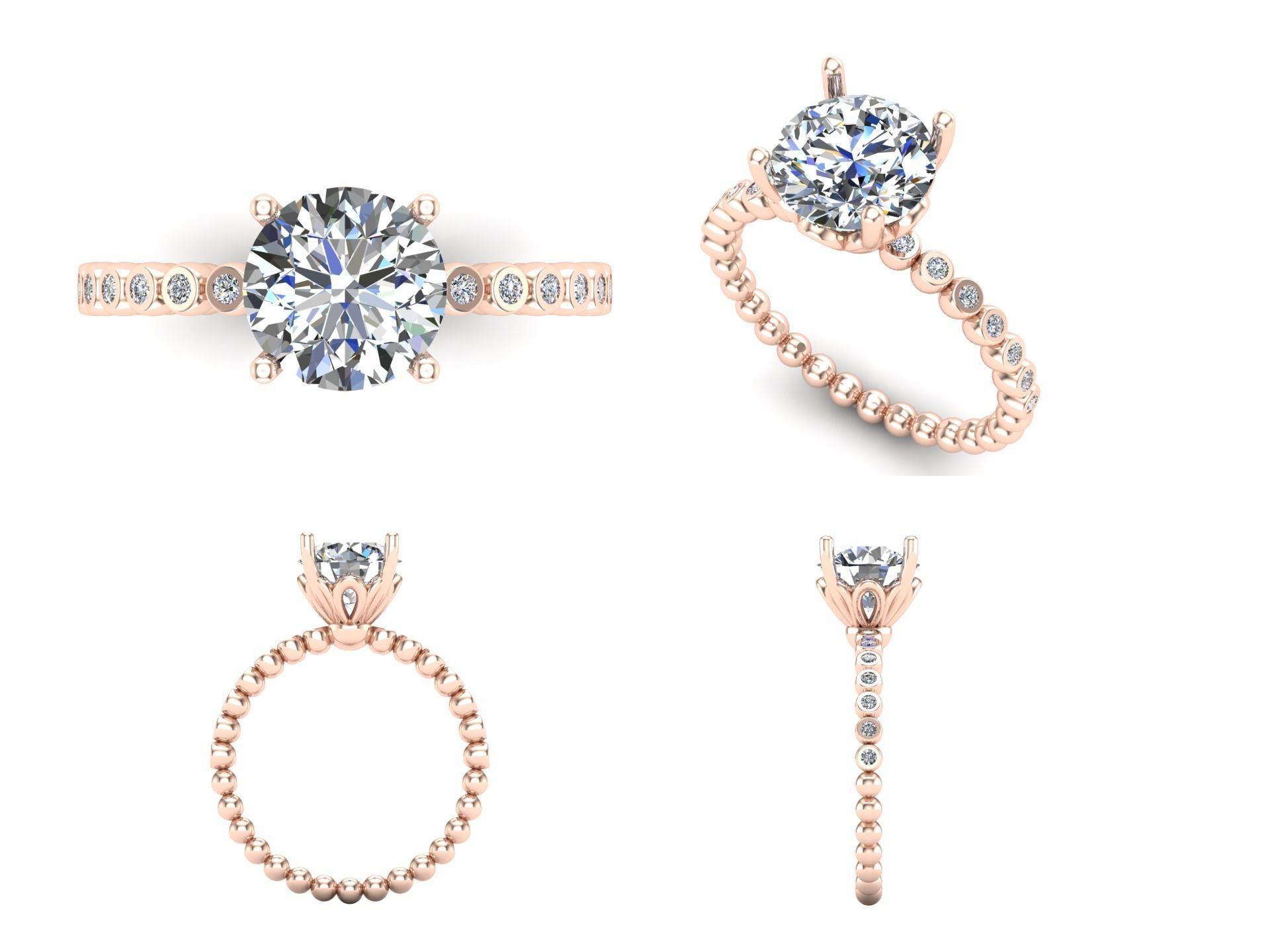 Ring iz67 3D print model_3