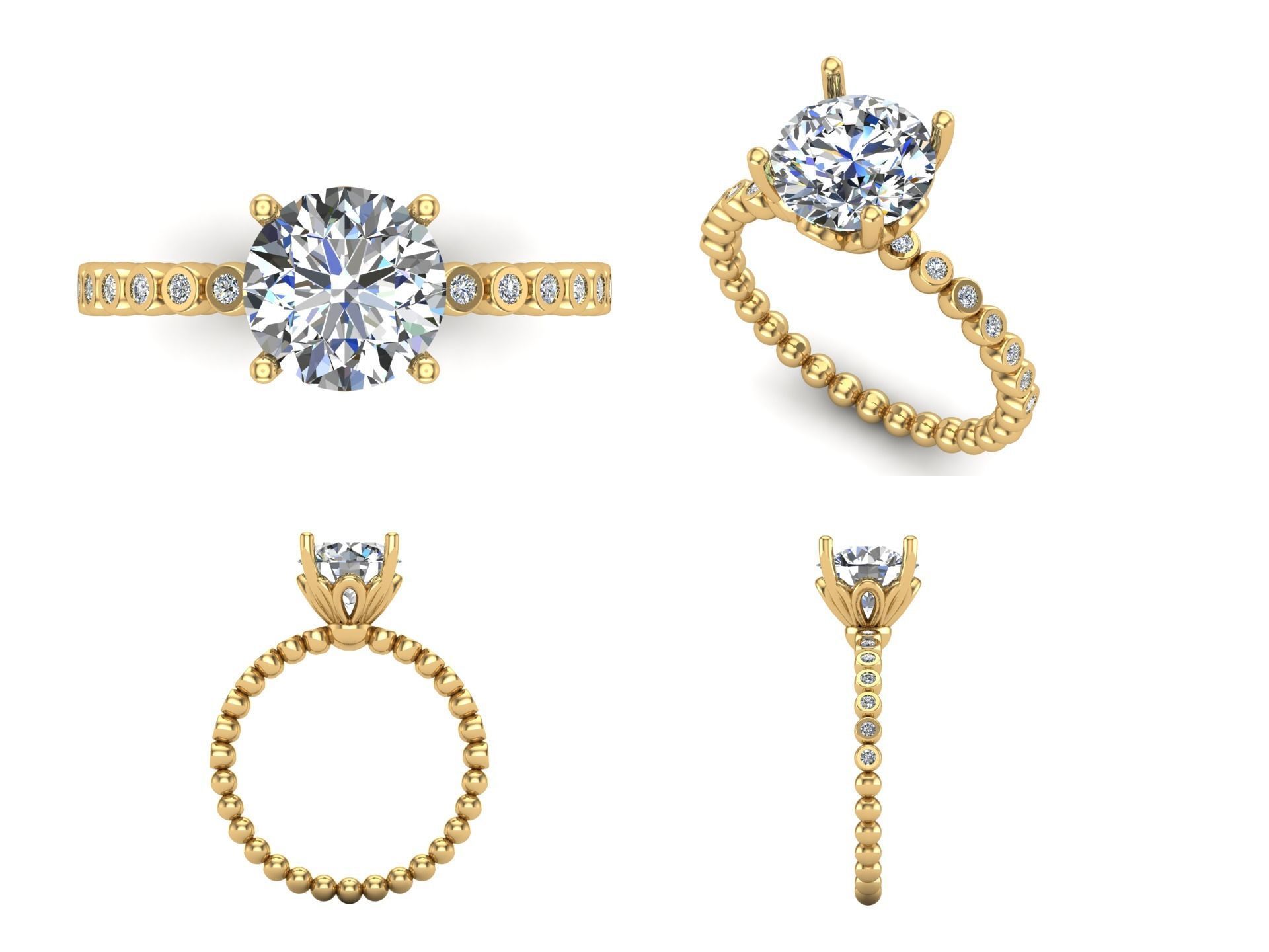 Ring iz67 3D print model_4