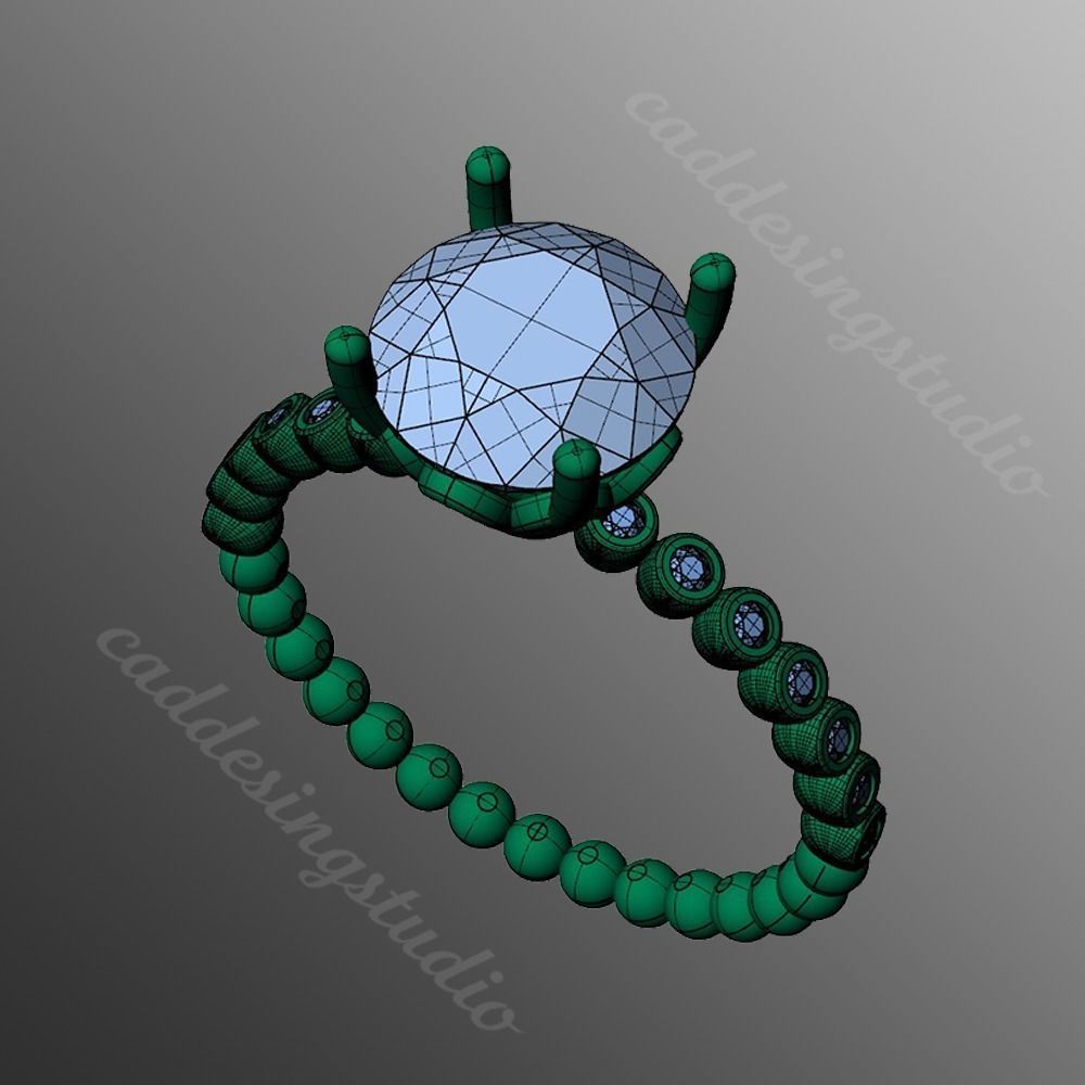 Ring iz67 3D print model_2