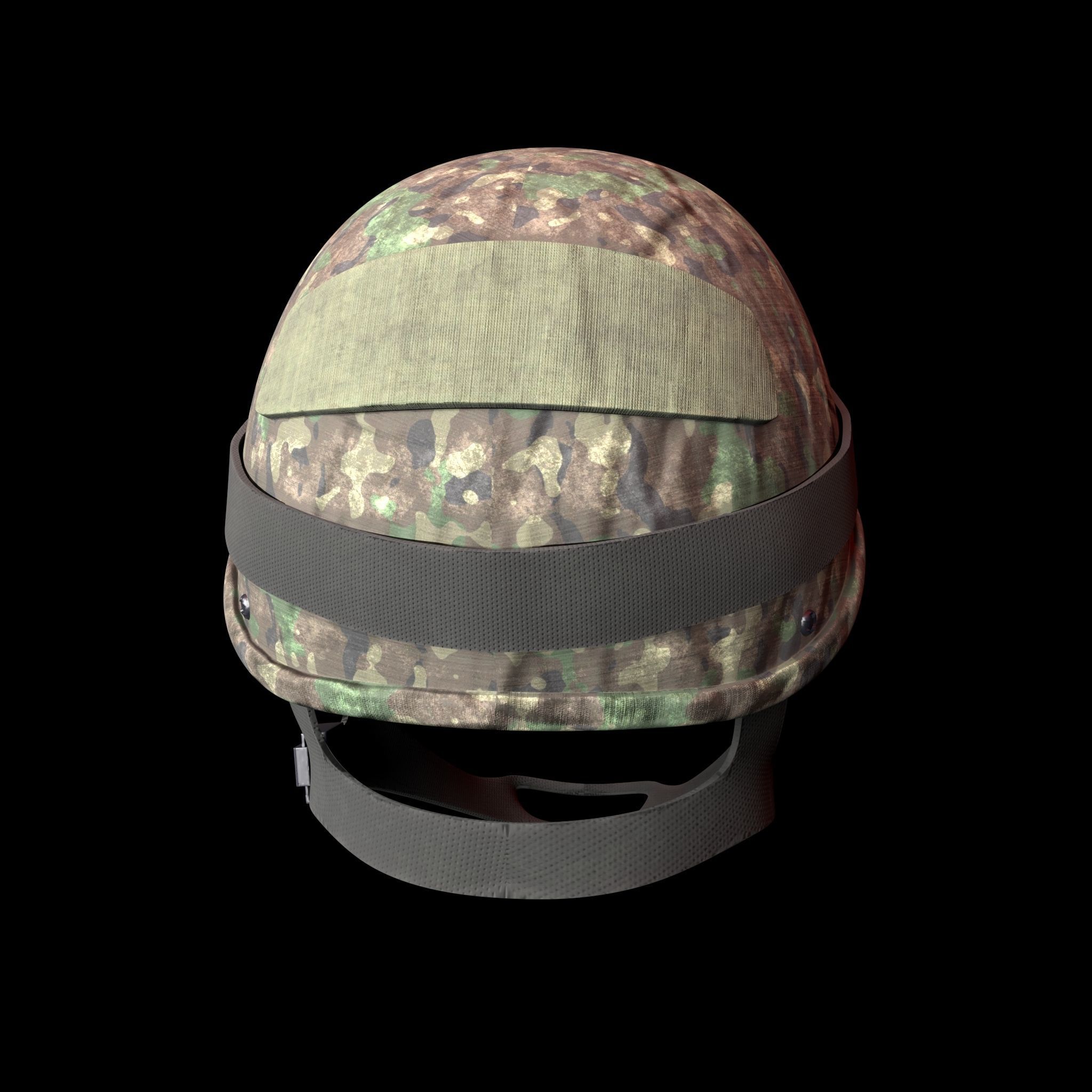 MILITARY Game Ready  Tactical Helmet with Visor Glasses Low-poly Low-poly 3D model_6